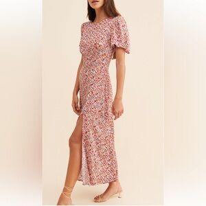 AFRM Jamie Open Back Floral Midi Dress – Size M